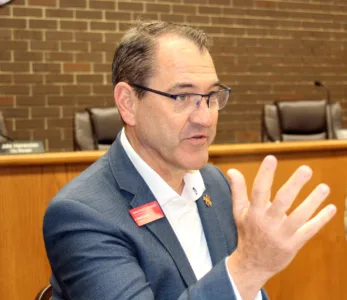 ISU President David Cook says helping Webster City plan its future is land grant mission in action